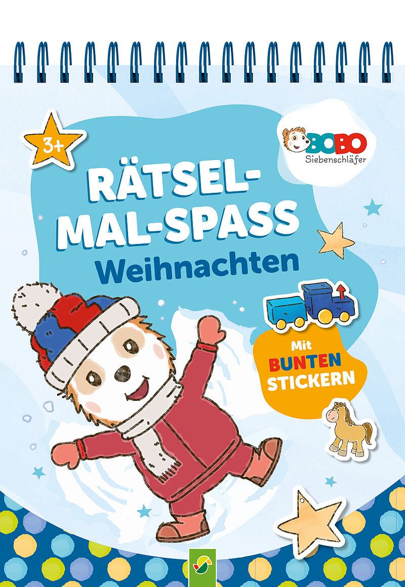 Bobo Siebenschläfer Rätsel-Mal-Spaß Weihnachten. Für Kinder ab 3 Jahren