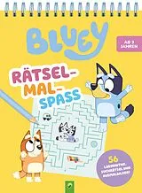 Kartonierter Einband Bluey Rätsel-Mal-Spaß von Schwager & Steinlein Verlag