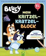 Kartonierter Einband Bluey Mein Kritzel-Kratzel-Block von Schwager & Steinlein Verlag