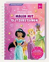 Spiralbindung Disney Prinzessin Diamond Painting I Malen mit Glitzersteinen von