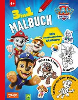 Kartonierter Einband PAW Patrol 3-in-1 Malbuch I Ab 4 Jahren von 