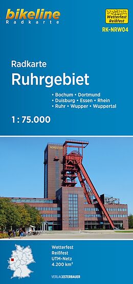 (Land)Karte Radkarte Ruhrgebiet (RK-NRW04) von 