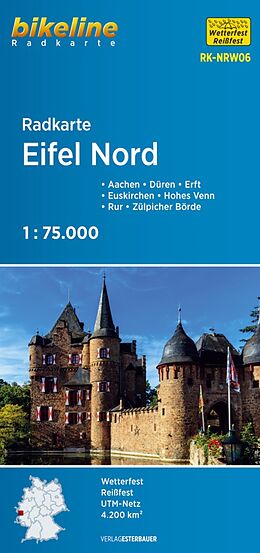 (Land)Karte Radkarte Eifel Nord (RK-NRW06) von 
