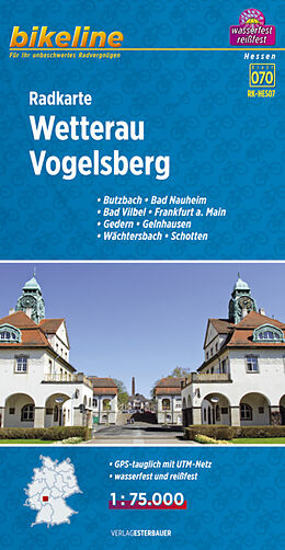 (Land)Karte Radkarte Wetterau Vogelsberg (RK-HES07) von 