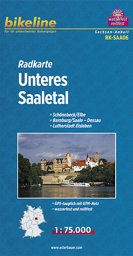 (Land)Karte Radkarte Unteres Saaletal (RK-SAA06) von 