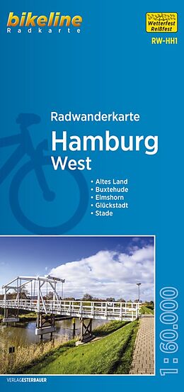 (Land)Karte Radwanderkarte Hamburg West RW-HH1 von 