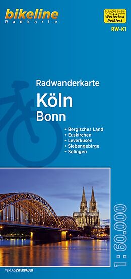 (Land)Karte Radwanderkarte Köln Bonn RW-K1 von 