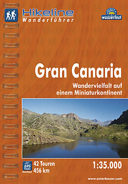 Spiralbindung Wanderführer Gran Canaria von Coca Domínguez, Glaser, Knie u a