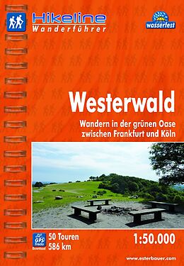 Kartonierter Einband Wanderführer Westerwald von 
