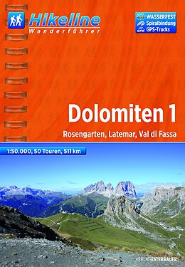 Kartonierter Einband Wanderführer Dolomiten 1 von 