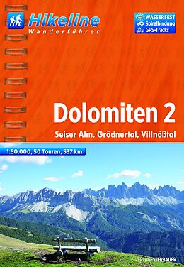 Kartonierter Einband Wanderführer Dolomiten 2 von 