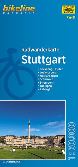 (Land)Karte Radwanderkarte Stuttgart RW-S1 von 