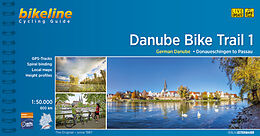 Couverture cartonnée Bikeline Cycling Guide Danube Bike Trail. Pt.1 de 