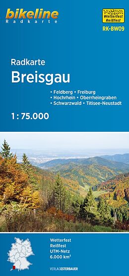 (Land)Karte Radkarte Breisgau (RK-BW09) von 