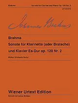 Johannes Brahms Notenblätter Sonate Es-Dur op.120,2