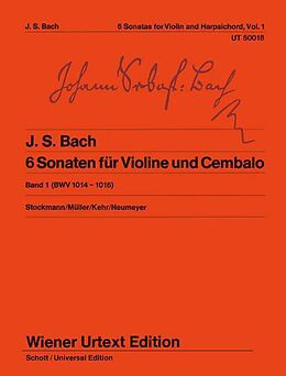 Johann Sebastian Bach Notenblätter 6 Sonaten Band 1 (Nr.1-3) BWV1014-1016