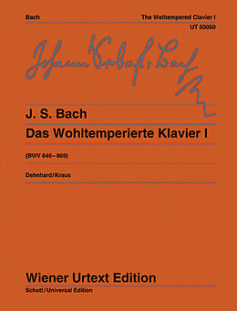 Johann Sebastian Bach Notenblätter Das Wohltemperierte Klavier Teil 1 - BWV846-869