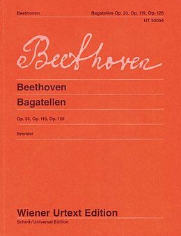 Ludwig van Beethoven Notenblätter Bagatellen op.33, op.119, op.126