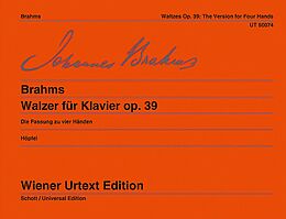 Johannes Brahms Notenblätter Walzer op.39