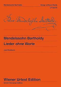 Felix Mendelssohn-Bartholdy Notenblätter Lieder ohne Worte