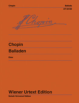 Frédéric Chopin Notenblätter Balladen op.23, 38, 47 und 52