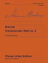 Johannes Brahms Notenblätter Sonate f-Moll Nr.3 op.5