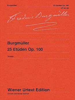 Johann Friedrich Franz (Frédéric) Burgmüller Notenblätter 25 Etüden op.100