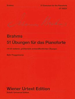 Johannes Brahms Notenblätter 51 Übungen für das Pianoforte
