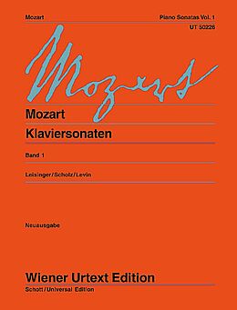 Wolfgang Amadeus Mozart Notenblätter Klaviersonaten Band 1