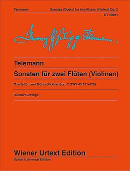 Georg Philipp Telemann Notenblätter 6 Sonaten op.2
