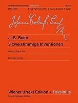 Johann Sebastian Bach Notenblätter 3 zweistimmige Inventionen