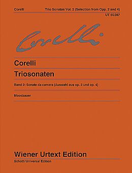 Arcangelo Corelli Notenblätter Triosonaten Band 2