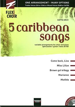 Gwyn Arch Notenblätter Flexi Choir - 5 caribbean songs