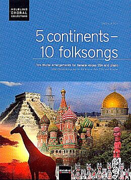 Gwyn Arch Notenblätter 5 Continents - 10 Folksongs