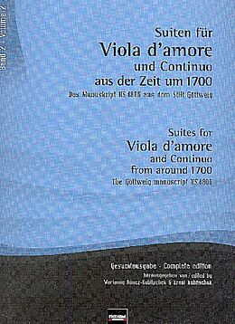 Notenblätter Suiten für Viola damore und Continuo