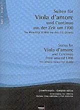  Notenblätter Suiten für Viola damore und Continuo