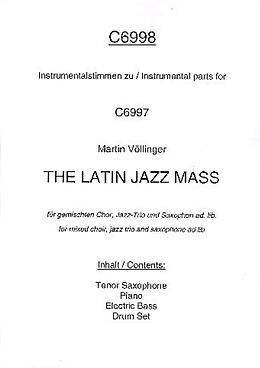 Martin Völlinger Notenblätter Latin Jazz Mass