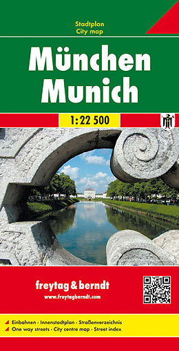 (Land)Karte München, Stadtplan 1:22.500 von 