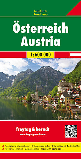 (Land)Karte Österreich, Autokarte 1:600.000 von 