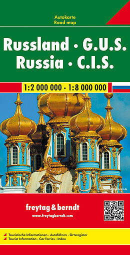 (Land)Karte Russland - G.U.S., Autokarte 1:2 Mio. - 1:8 Mio. von 