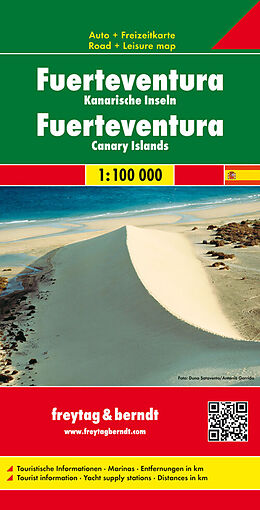 (Land)Karte Fuerteventura - Kanarische Inseln, Autokarte 1:100.000 von 