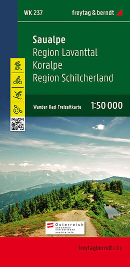 (Land)Karte Saualpe, Wander-, Rad- und Freizeitkarte 1:50.000, freytag &amp; berndt, WK 237 von 
