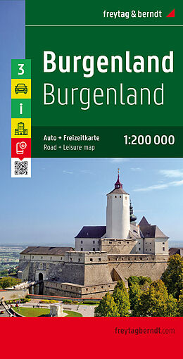 (Land)Karte Burgenland, Autokarte 1:200.000 von 