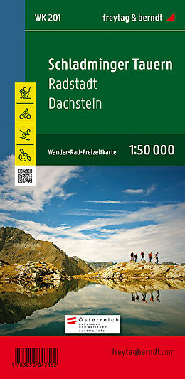 (Land)Karte WK 201 Schladminger Tauern - Radstadt - Dachstein, Wanderkarte 1:50.000 von 