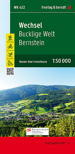(Land)Karte Wechsel - Bucklige Welt - Bernstein, Wanderkarte 1:50.000, WK 422 von 