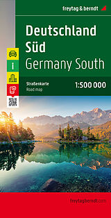 Carte (de géographie) Freytag &amp; Berndt Autokarte Deutschland Süd. Southern Germany. Allemagne du Sud; Germania meridionale de 