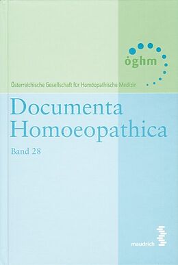 Fester Einband Documenta homoeopathica / Documenta Homoeopathica von 