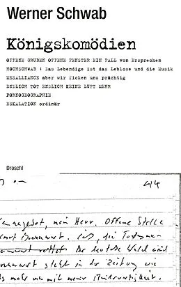 E-Book (epub) Königskomödien von Werner Schwab