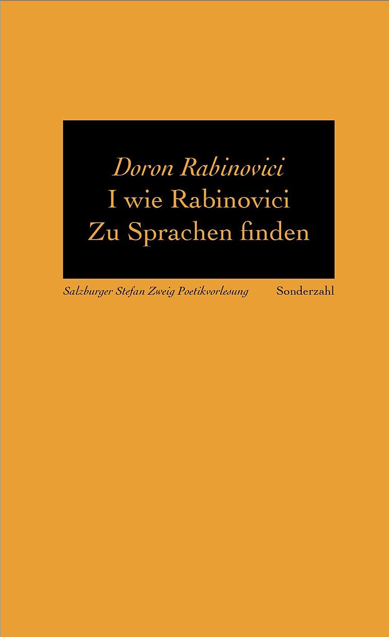 I wie Rabinovici. Zu Sprachen finden