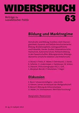 E-Book (epub) Widerspruch 63 von Eva Borst, Ulrich Brand, Peter Dehnbostel